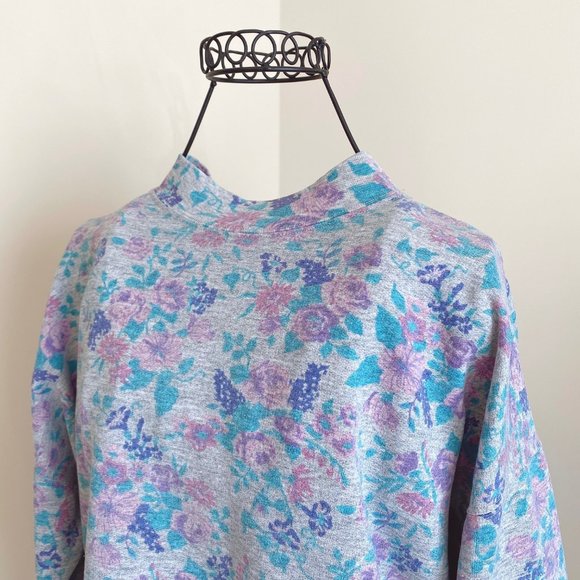 Vintage Lady Footlocker Mock Neck Sweatshirt (M) - Picture 1 of 6